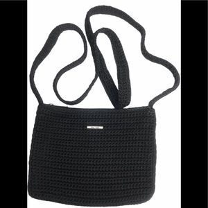 The Sak crochet black crossbody